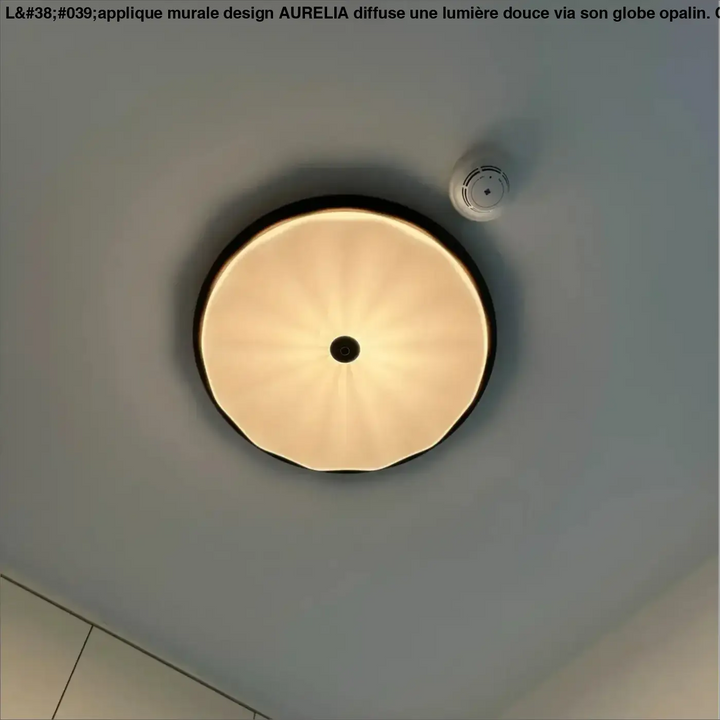 Plafonnier moderne blanc ondulé en verre luminaire led