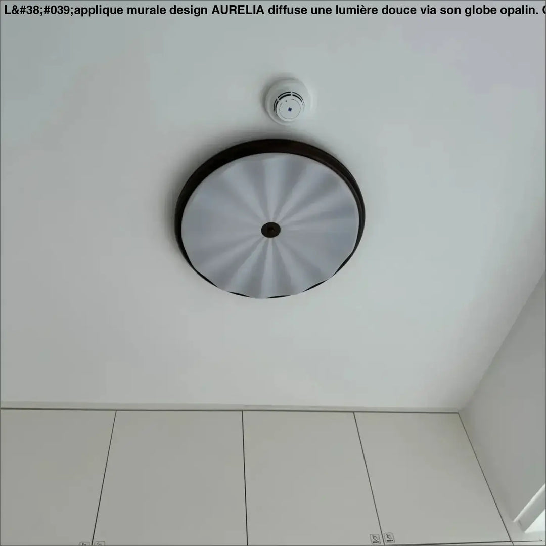 Plafonnier moderne blanc ondulé en verre luminaire led