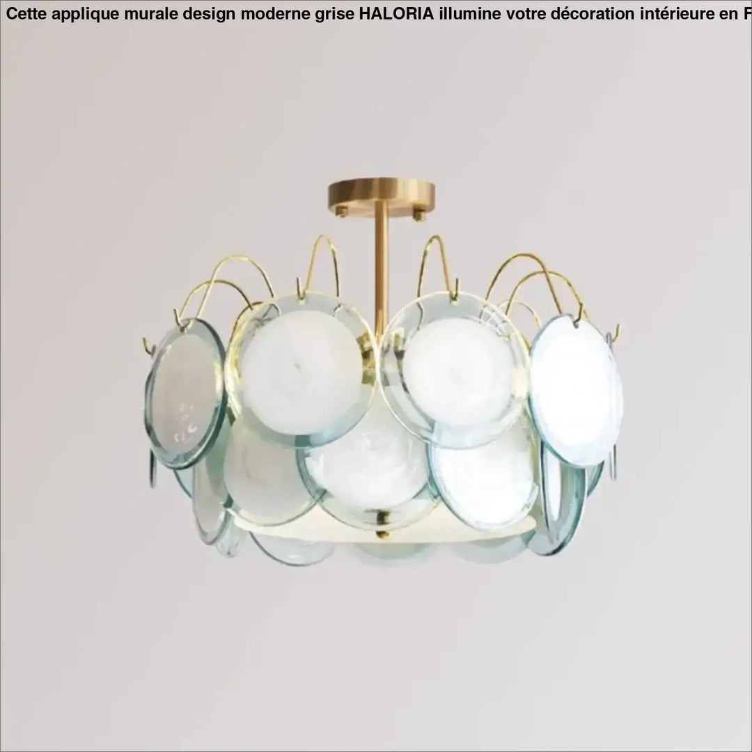 Suspension luminaire en verre style vintage élégant
