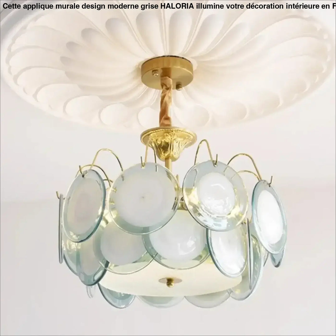 Suspension luminaire en verre style vintage élégant