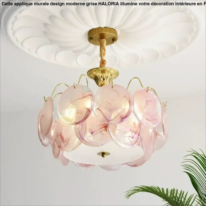 Suspension luminaire en verre style vintage élégant