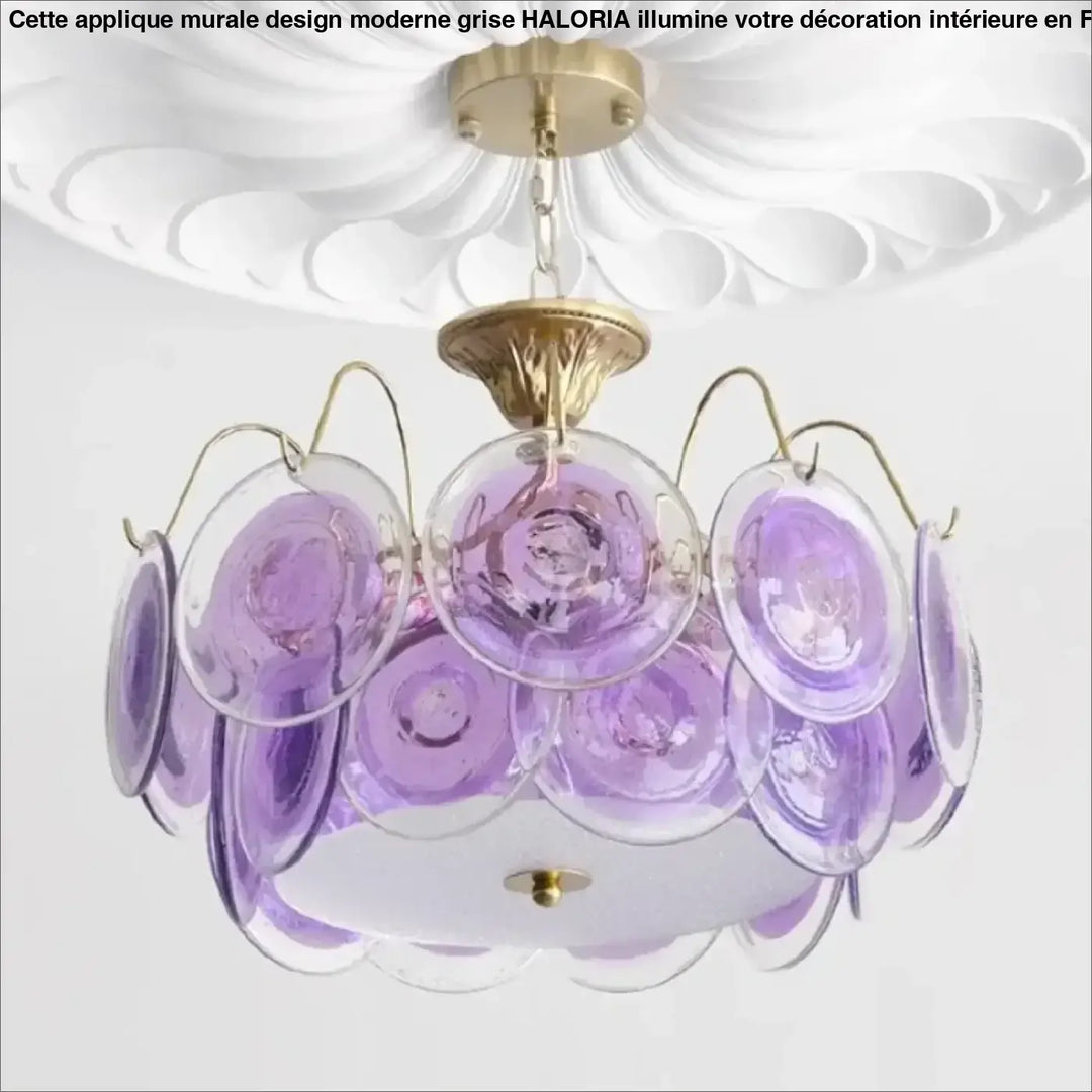 Suspension luminaire en verre style vintage élégant