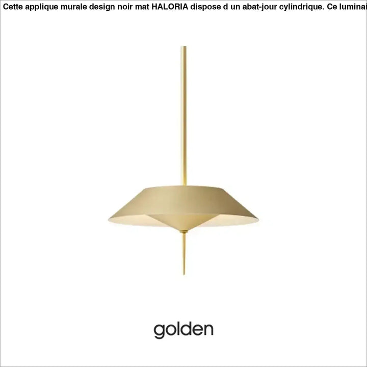 Suspension luminaire en métal doré au style moderne noir