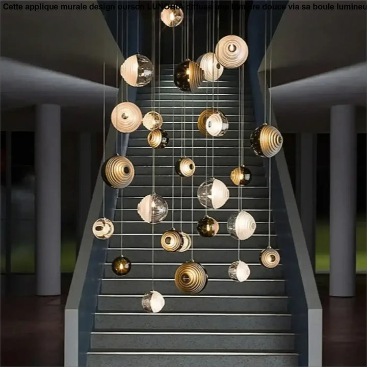 Suspension décorative haut de gamme en cristal élégante