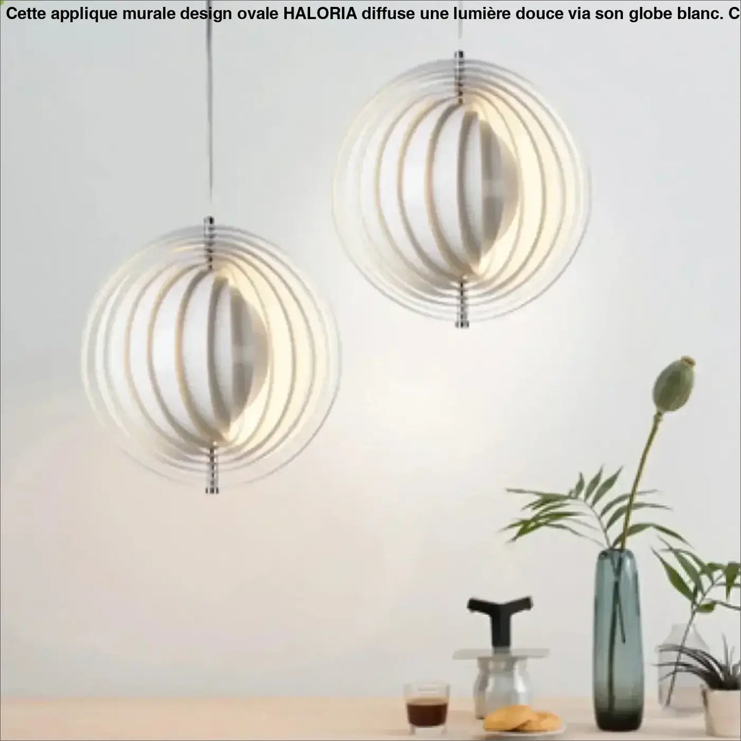 Suspension sphérique lames orientables moderne design épuré