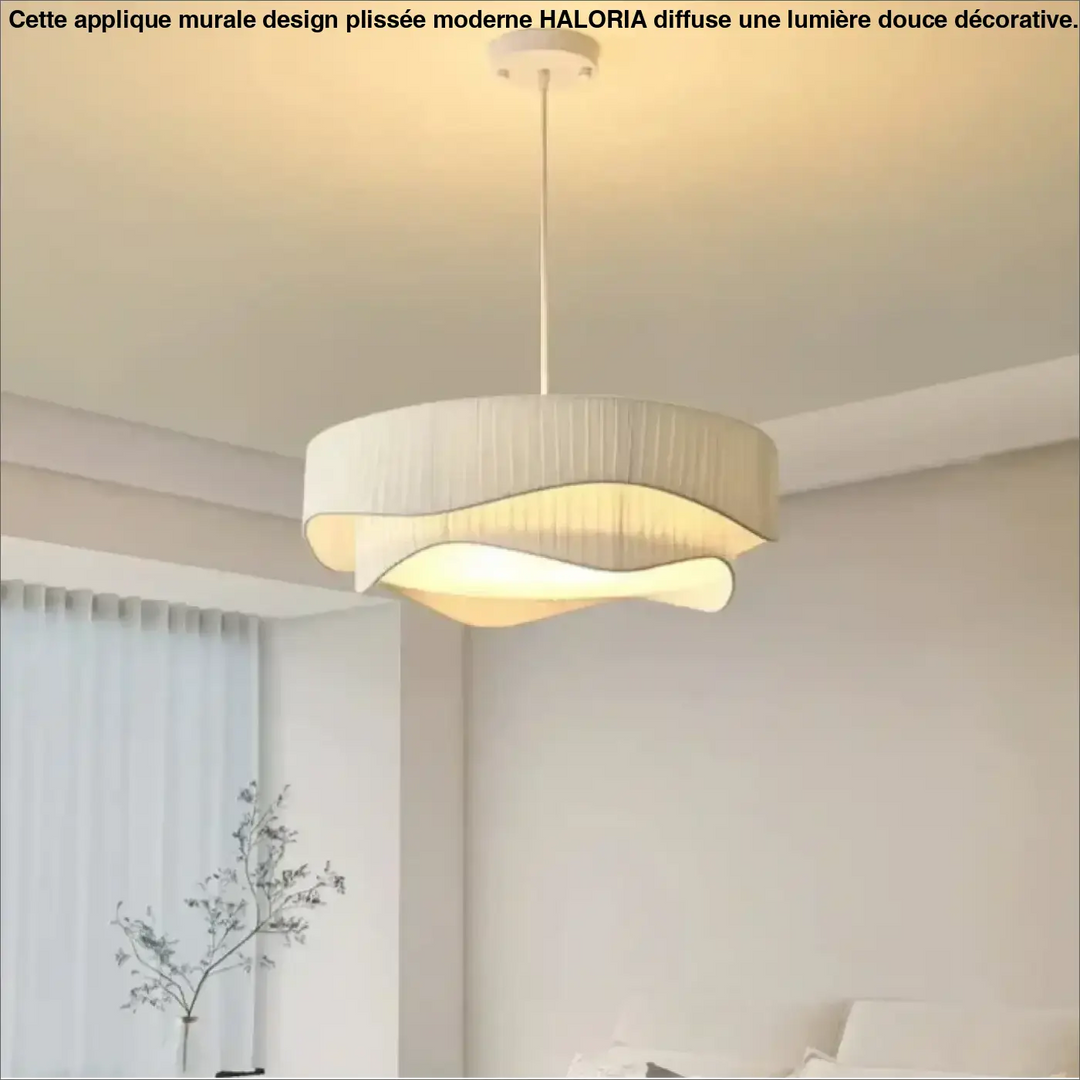Suspension Plissée Design Blanche Pour Salle À Manger Moderne

