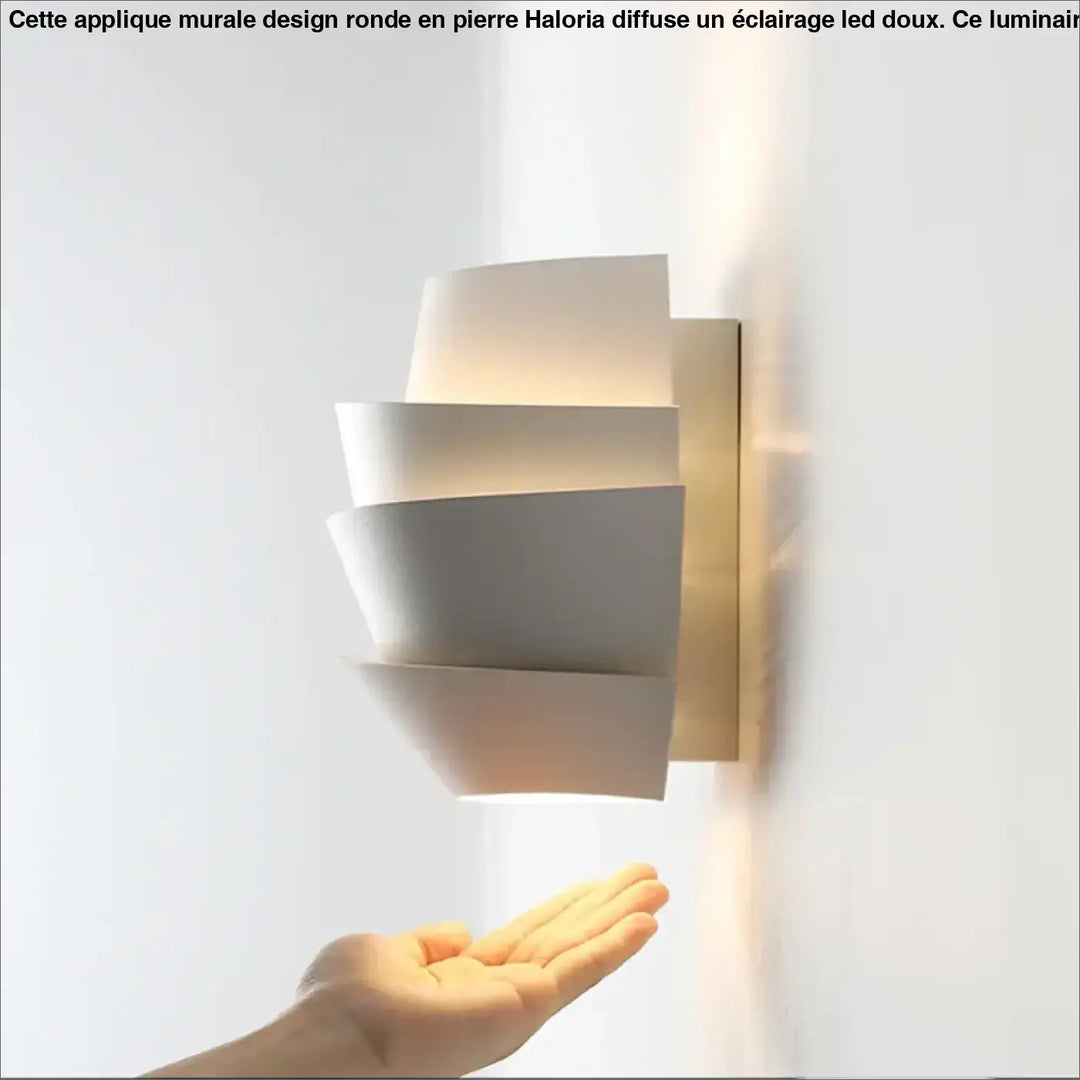 Applique murale design blanche géométrique moderne LED

