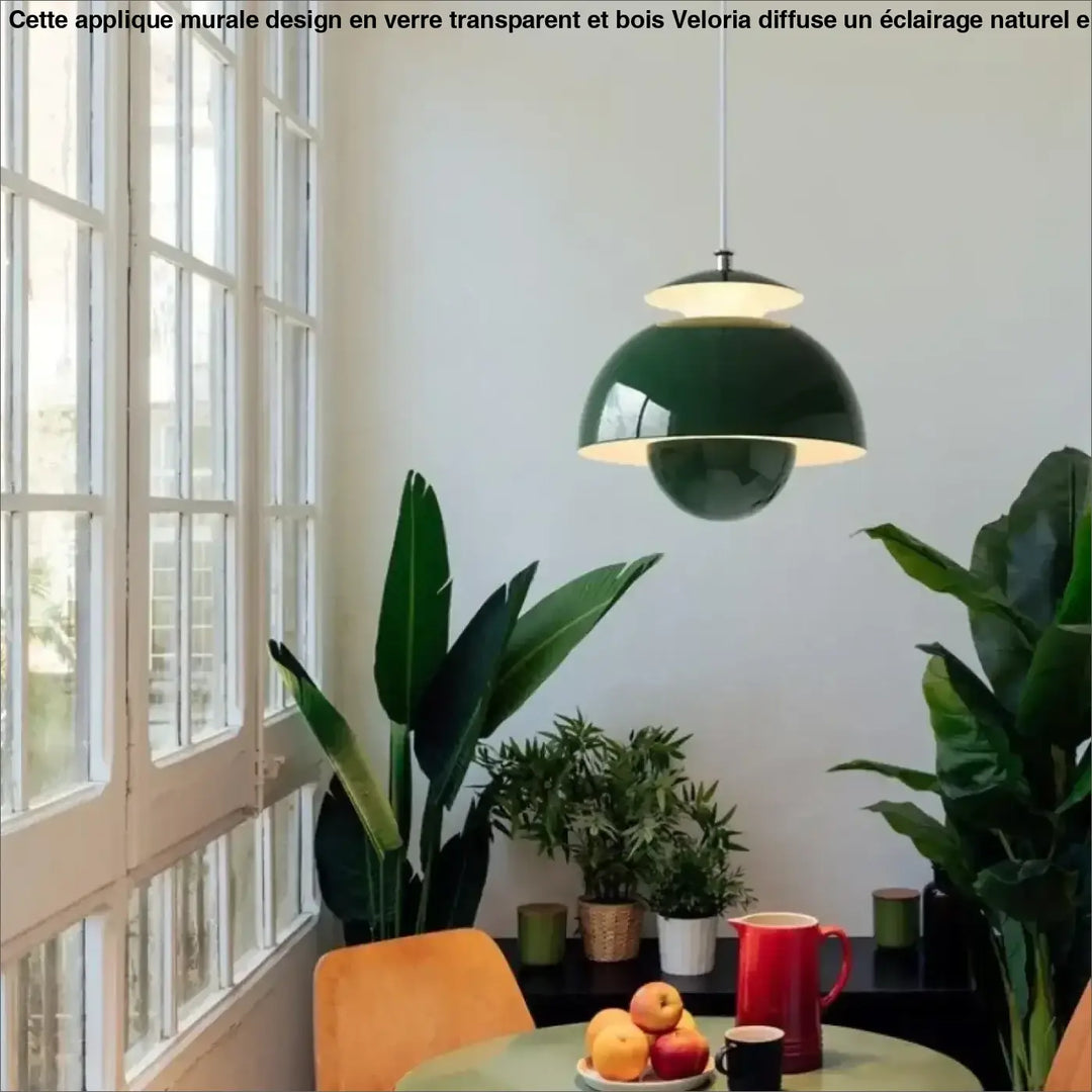 Suspension luminaire design épuré en métal au style contemporain