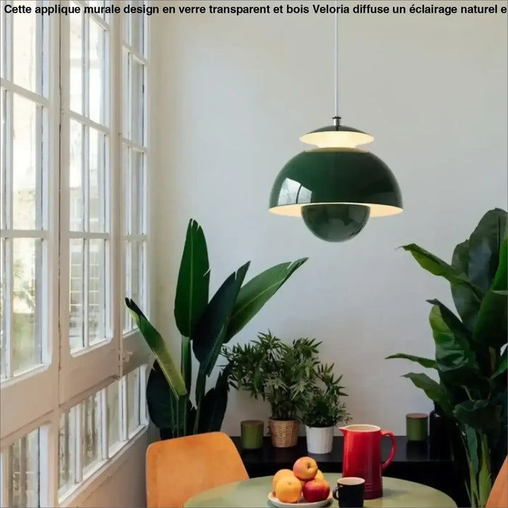 Suspension luminaire design épuré en métal au style contemporain