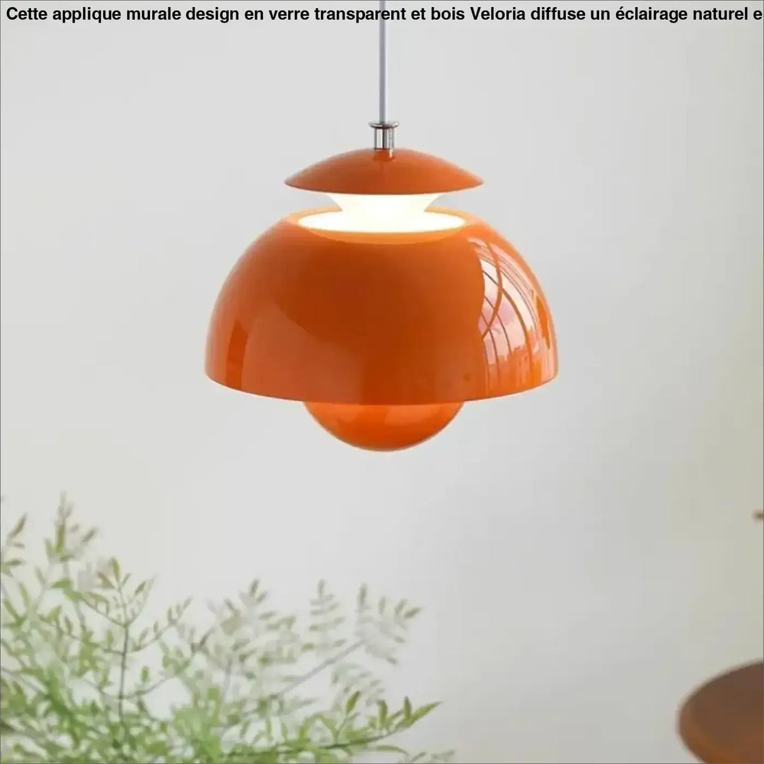 Suspension luminaire design épuré en métal au style contemporain