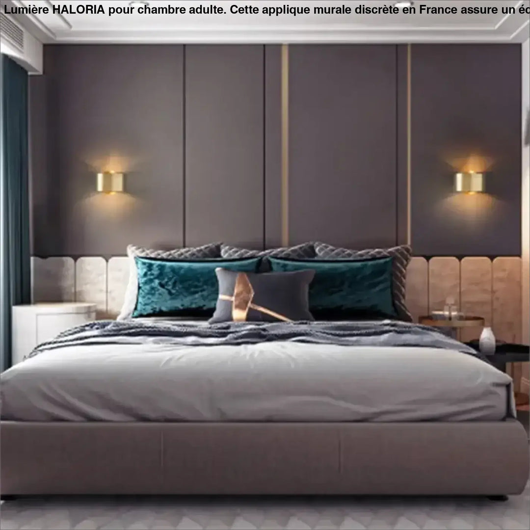 Applique Murale Discrète Pour Chambre D’Adulte En Aluminium