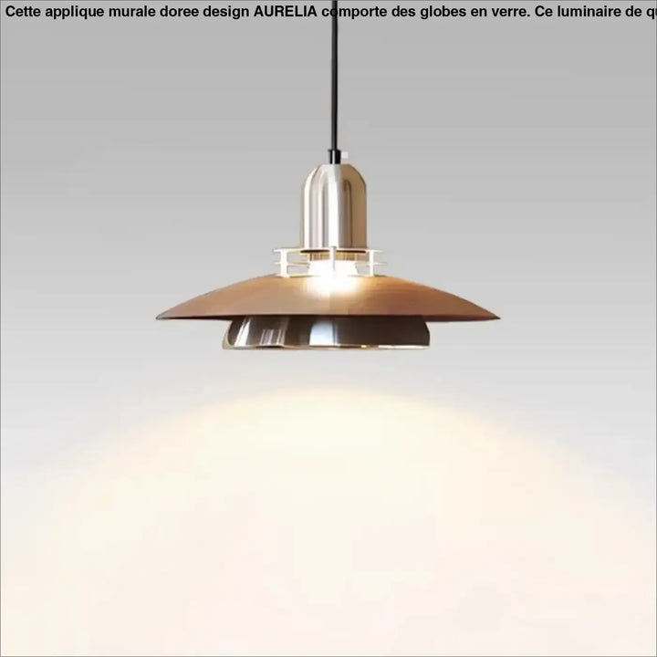 Suspension design métal et bois moderne pour éclairage élégant
