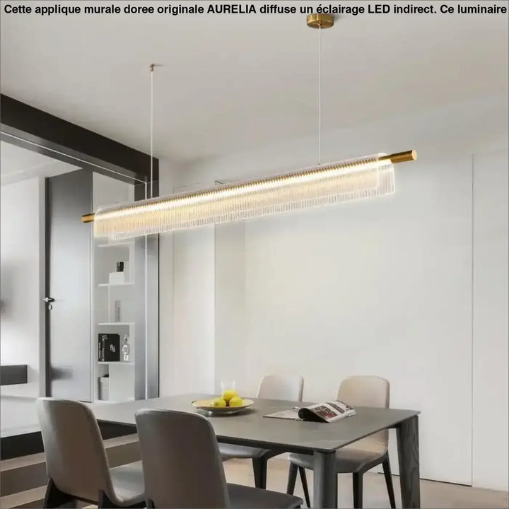 Suspension LED contemporaine pour cuisine ou bureau

