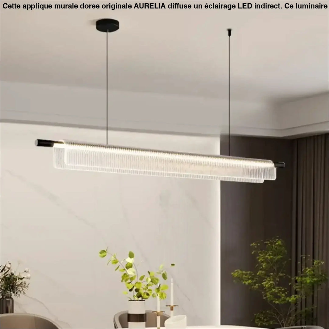 Suspension LED contemporaine pour cuisine ou bureau

