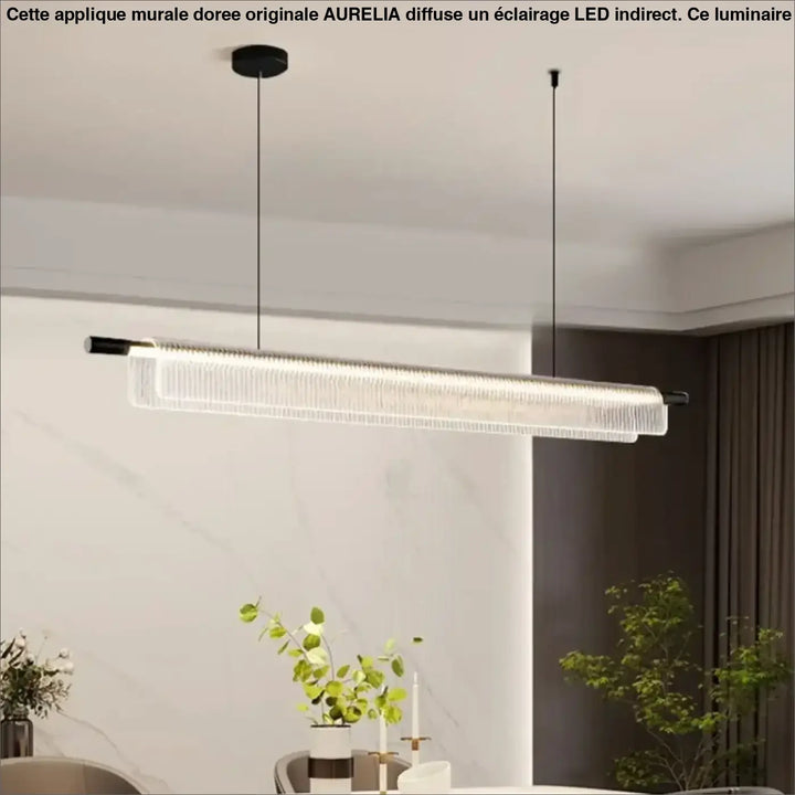 Suspension LED contemporaine pour cuisine ou bureau

