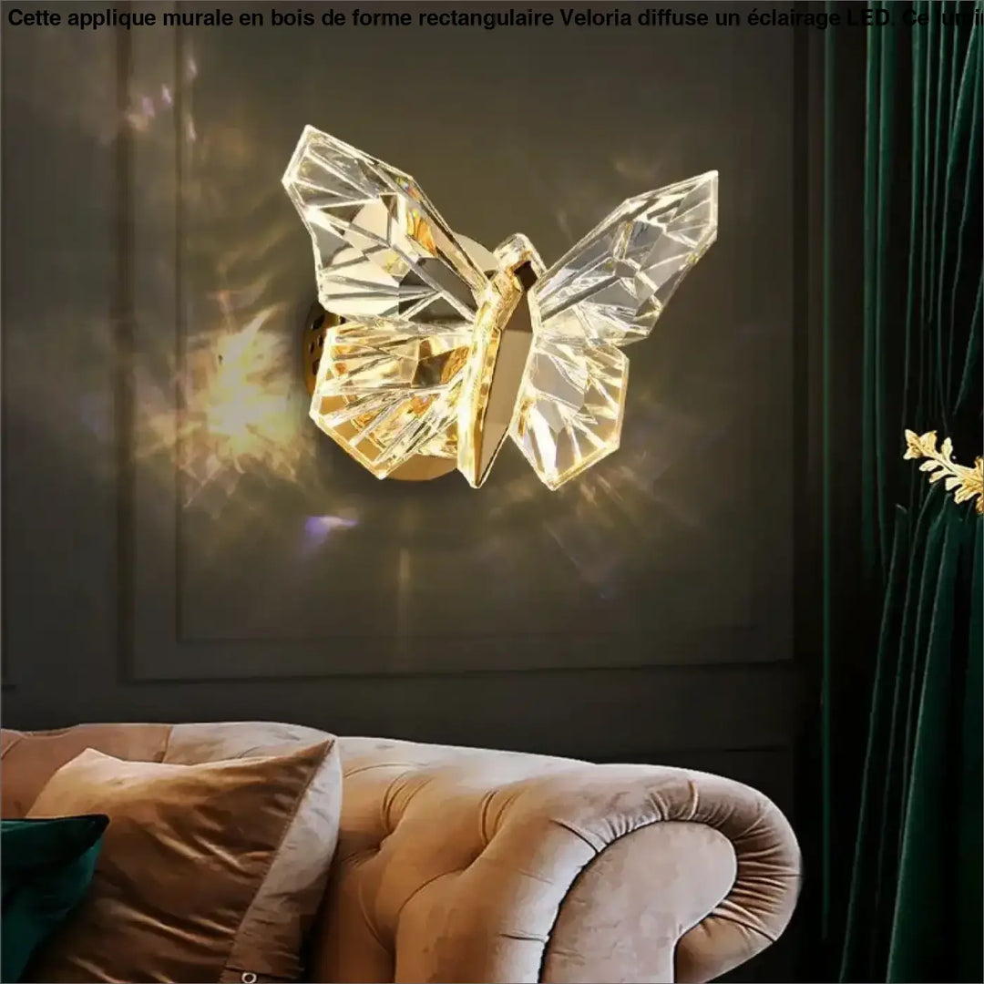 Applique Murale Papillon Au Style Origami En Doré