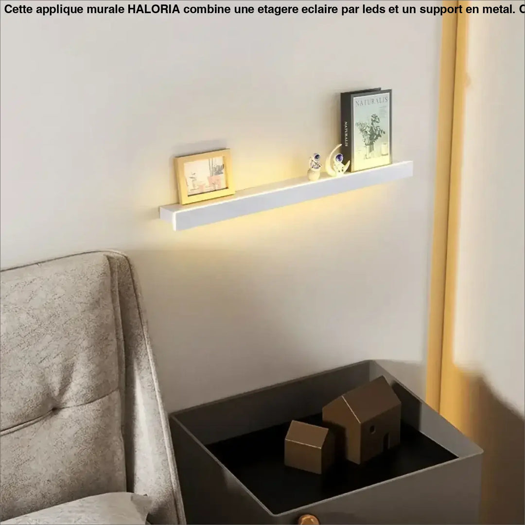 Applique Murale En Étagère Éclairé Par Des LEDs Élégante