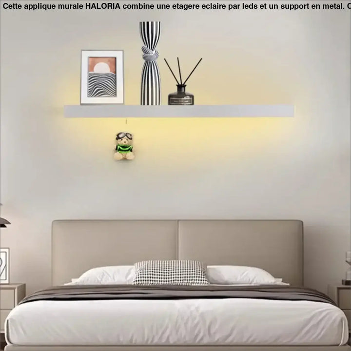 Applique Murale En Étagère Éclairé Par Des LEDs Élégante