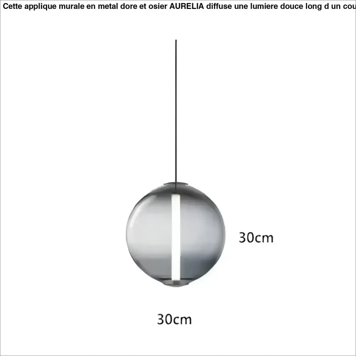 Suspension luminaire élégante style contemporain en verre