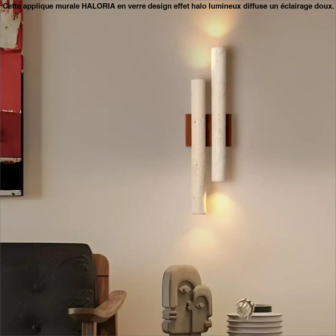 Applique Murale Verticale En Bois Design Minimaliste

