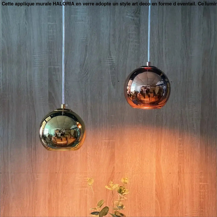 Suspension design contemporaine en verre style élégant