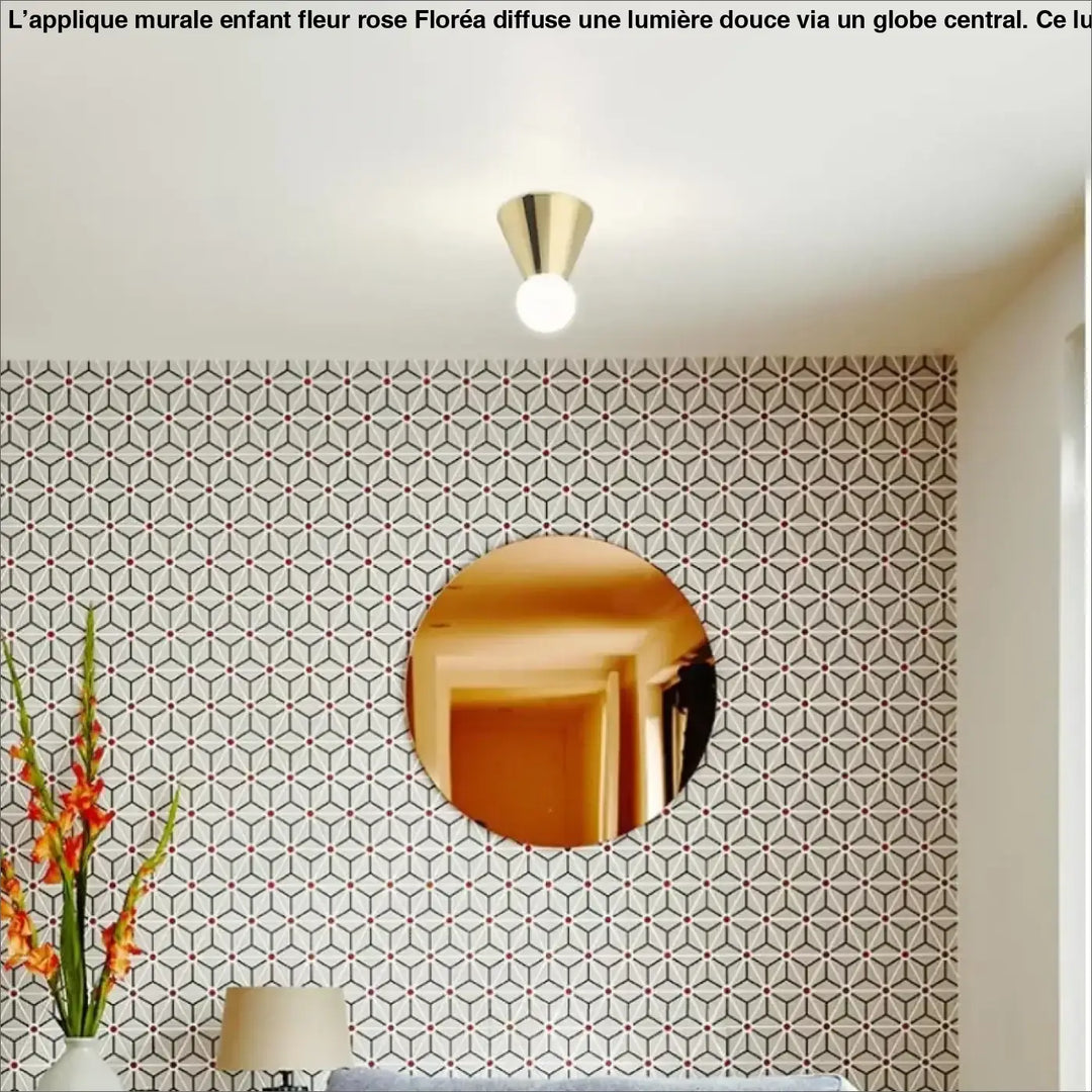 Plafonnier Design Minimaliste En Laiton Brossé

