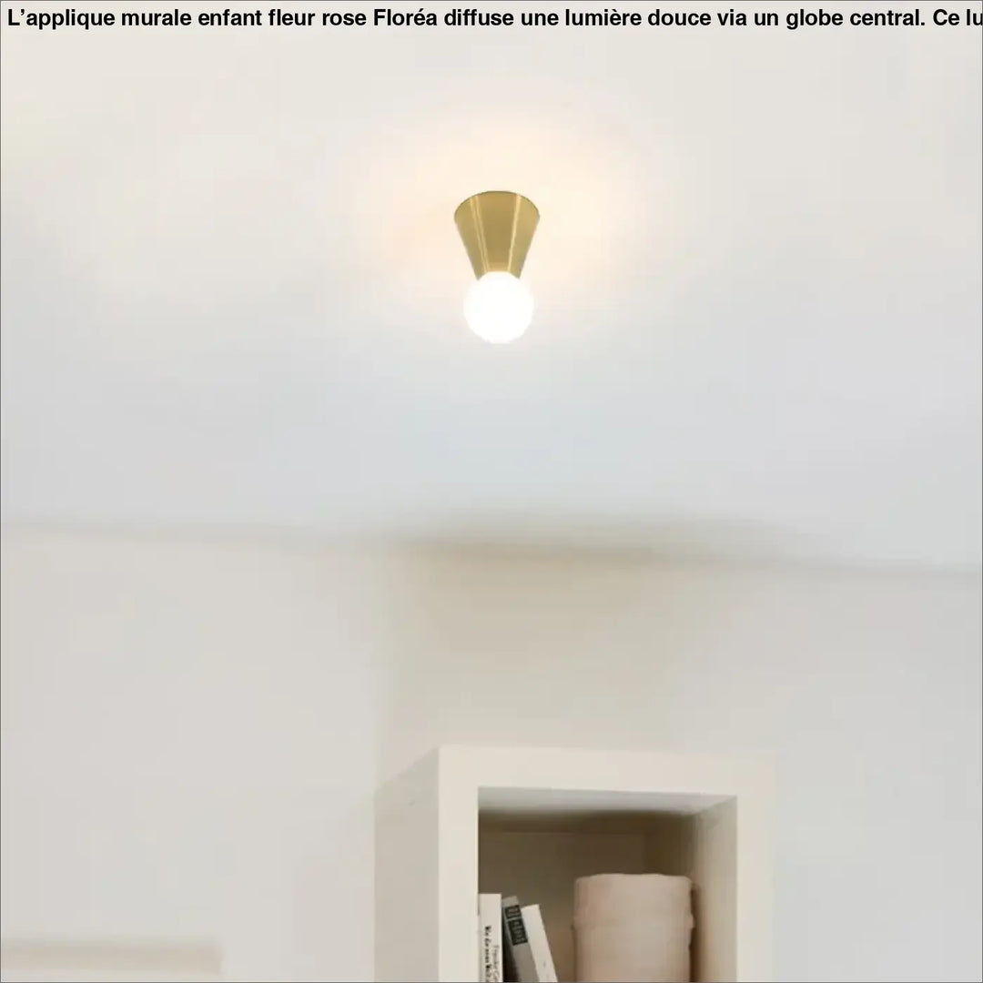 Plafonnier Design Minimaliste En Laiton Brossé


