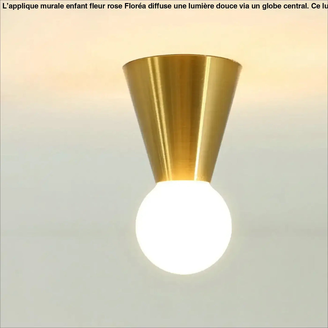 Plafonnier Design Minimaliste En Laiton Brossé

