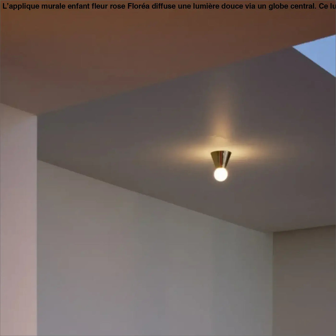 Plafonnier Design Minimaliste En Laiton Brossé

