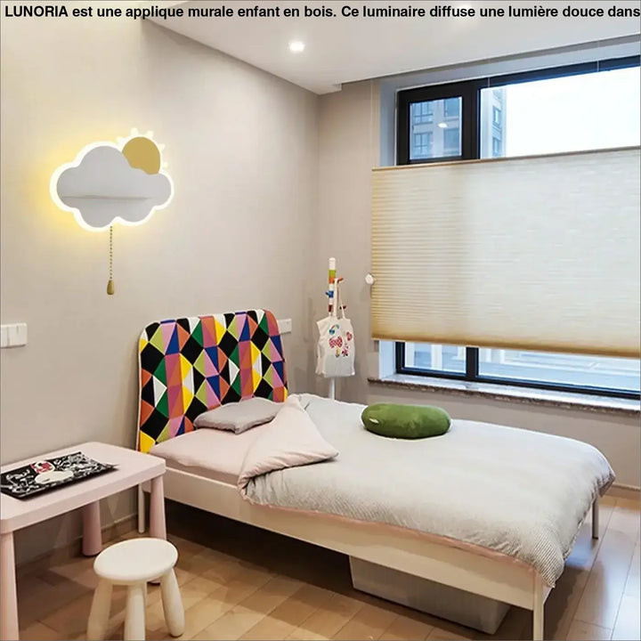 Applique Murale Enfant Nuage Soleil