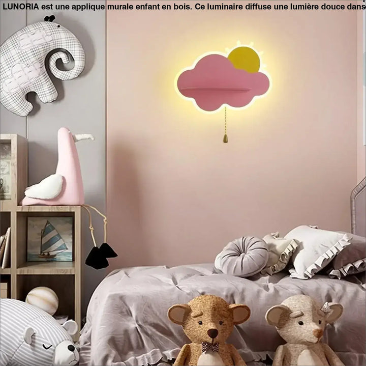 Applique Murale Enfant Nuage Soleil