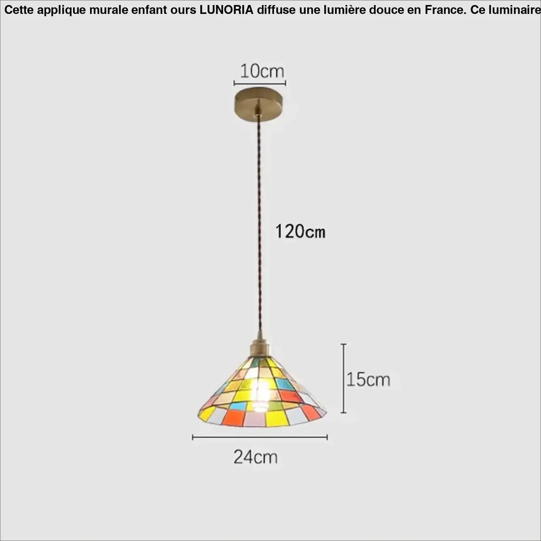 Suspension luminaire multicolore style contemporaine et moderne