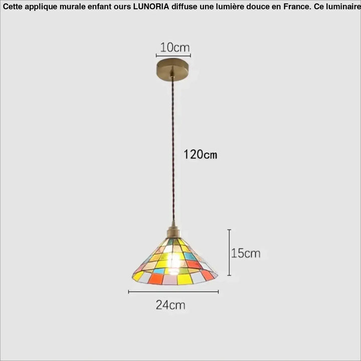 Suspension luminaire multicolore style contemporaine et moderne