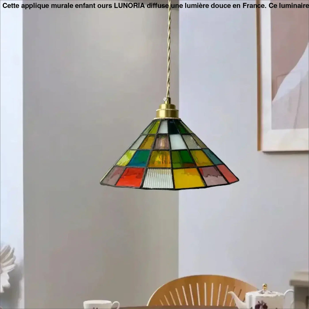 Suspension luminaire multicolore style contemporaine et moderne