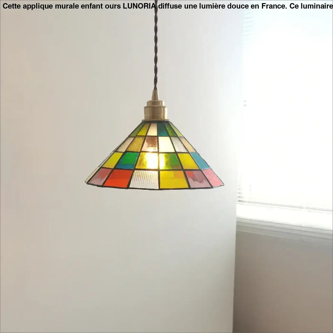 Suspension luminaire multicolore style contemporaine et moderne
