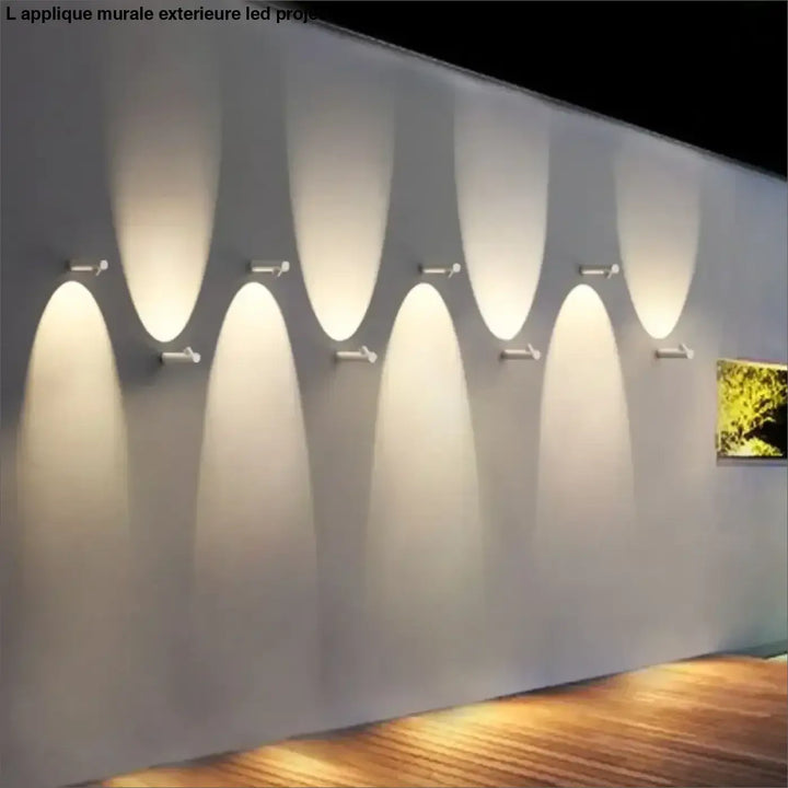 Applique Murale Extérieure LED à Projection Cylindrique
