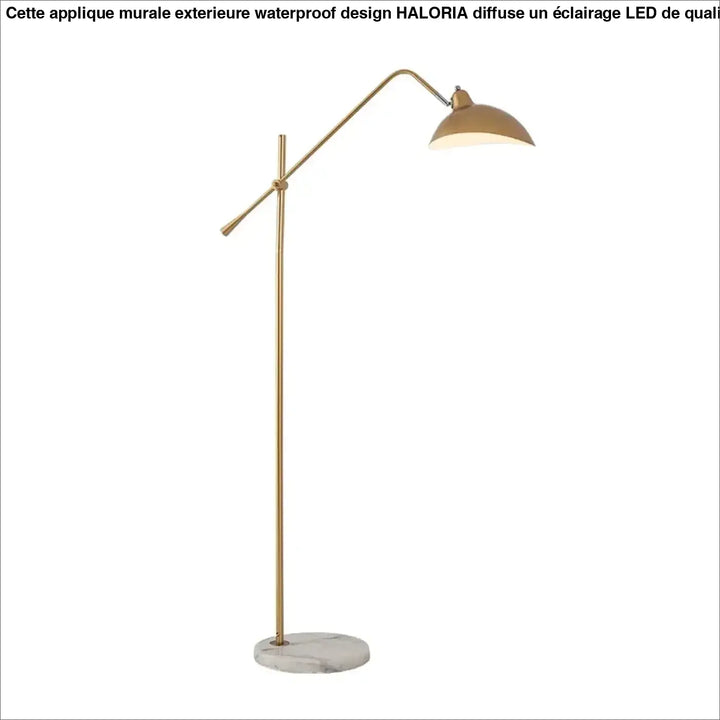 Lampadaire contemporain en métal avec tête orientable style épuré