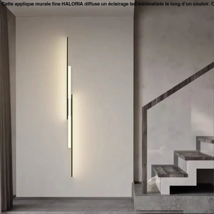 Applique murale fine à LED pour grand couloir de maison moderne

