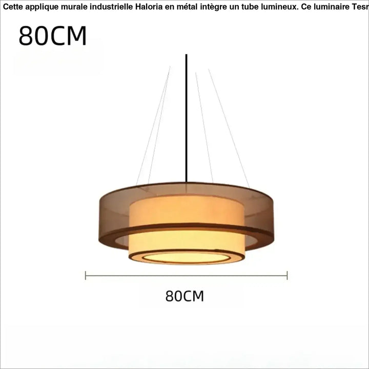 Suspension moderne ronde design cercle éclairant élégante