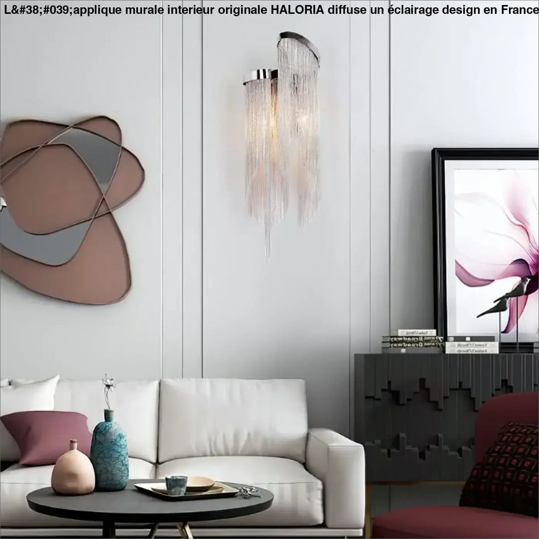 Applique Murale Intérieur Originale Chaîne Aluminium