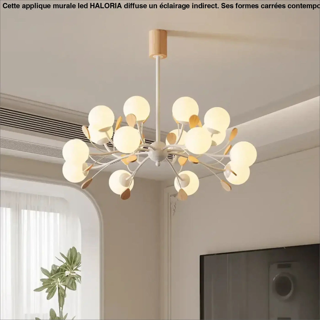 Suspension luminaire nordique de luxe avec branches élégantes