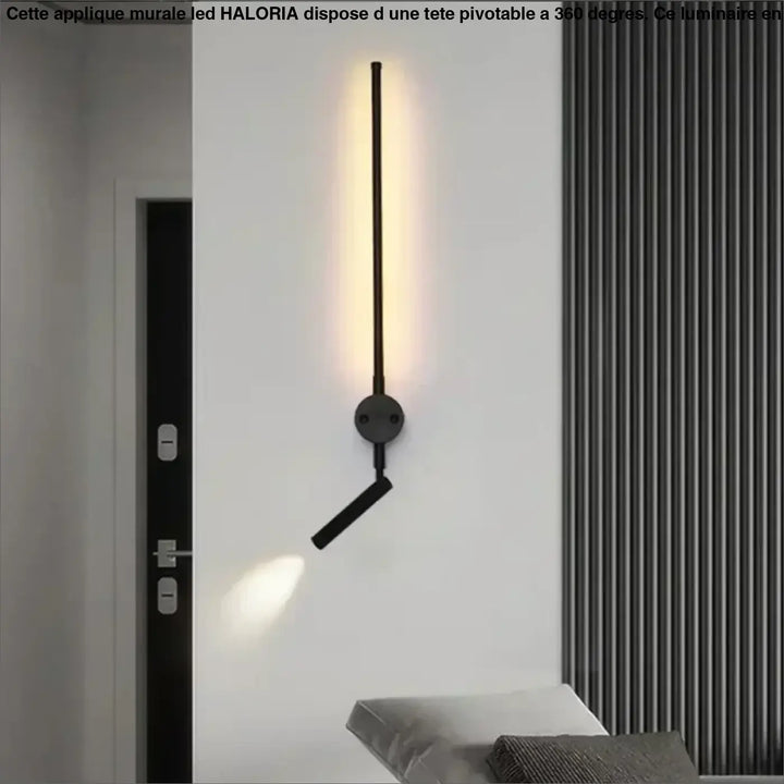 Applique murale LED a tête pivotable à 360°

