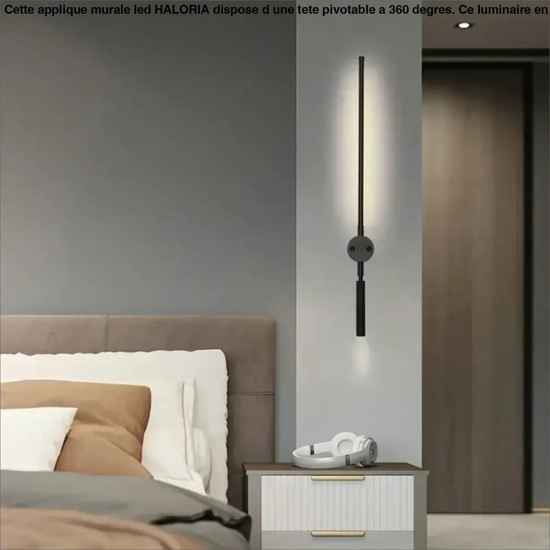 Applique murale LED a tête pivotable à 360°

