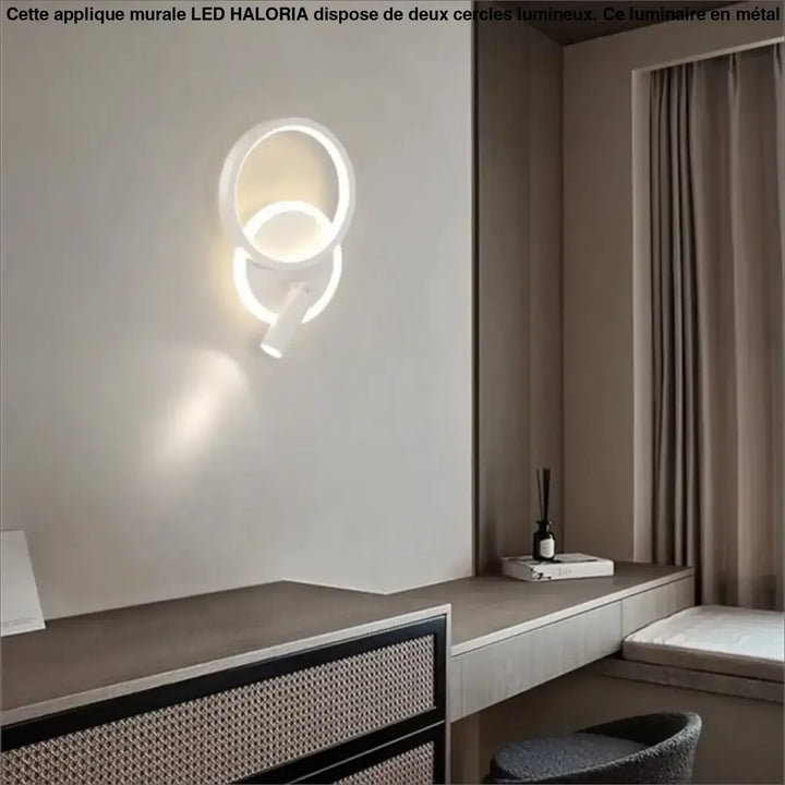 Applique murale LED avec deux cercles

