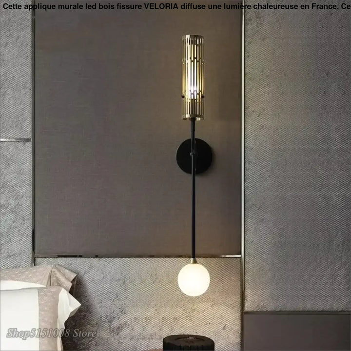 Applique Murale Dorée Style Vintage Pour Tête De Lit