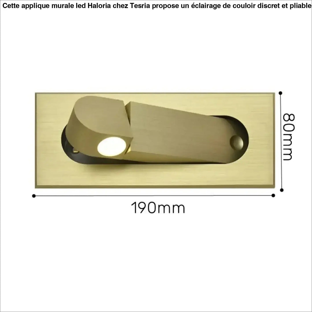 Applique Murale LED De Couloir Discrète Et Pliable En Métal
