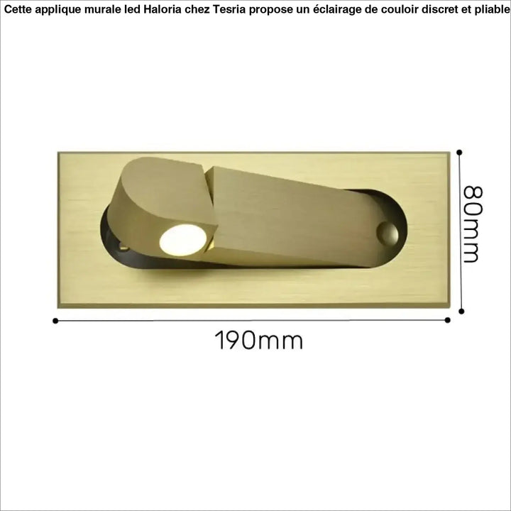 Applique Murale LED De Couloir Discrète Et Pliable En Métal