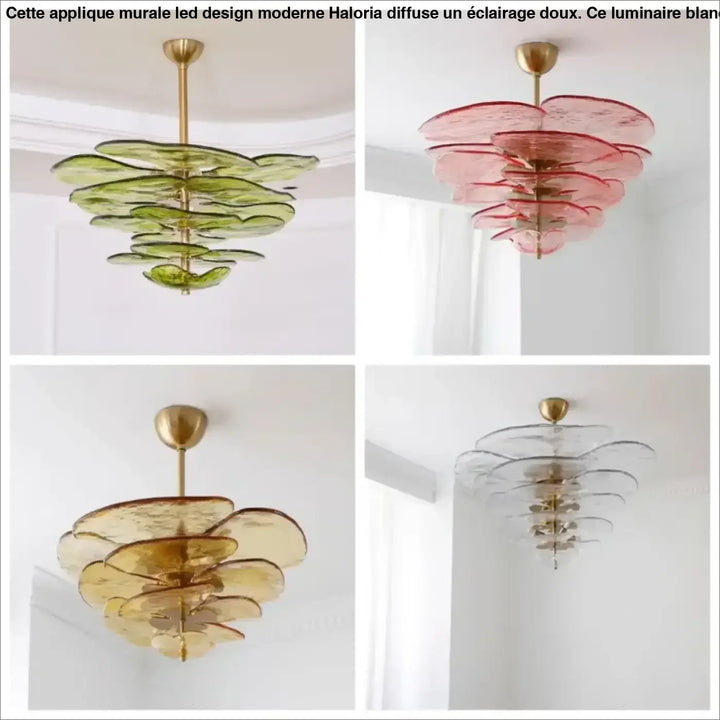 Suspension En Verre Coloré Style Élégant Pour Salle À Manger Chic
