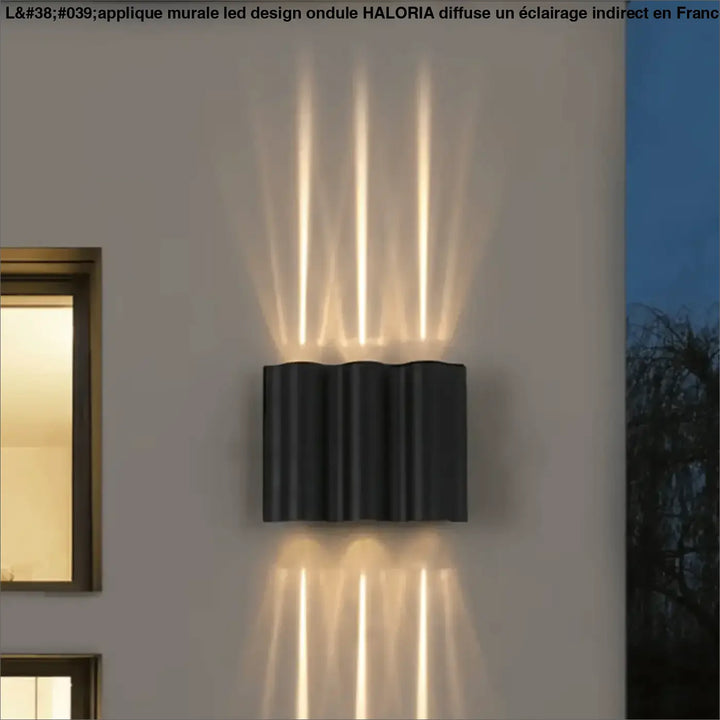 Applique Murale LED Au Design Ondulé