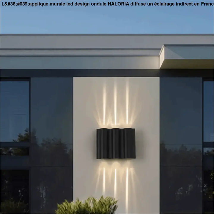 Applique Murale LED Au Design Ondulé